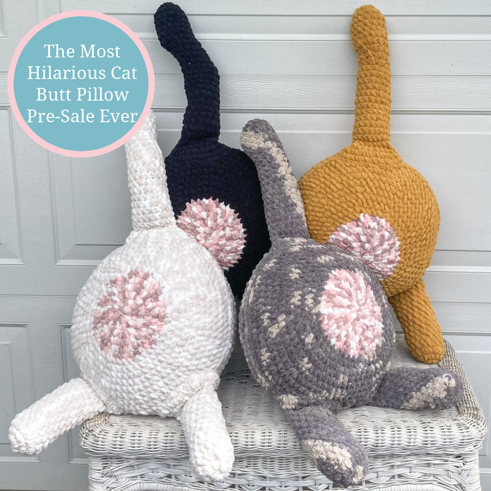 The Most Hilarious Cat Butt Pillow Pre-Sale – Knot By Gran'ma