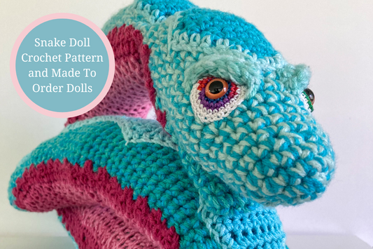 Snake Doll Crochet Pattern and Made To Order Dolls