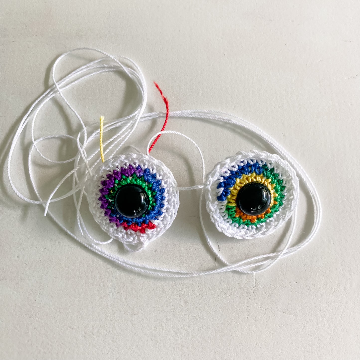 Ready made Eyeballs Knot By Gran'ma Crochet Pattern