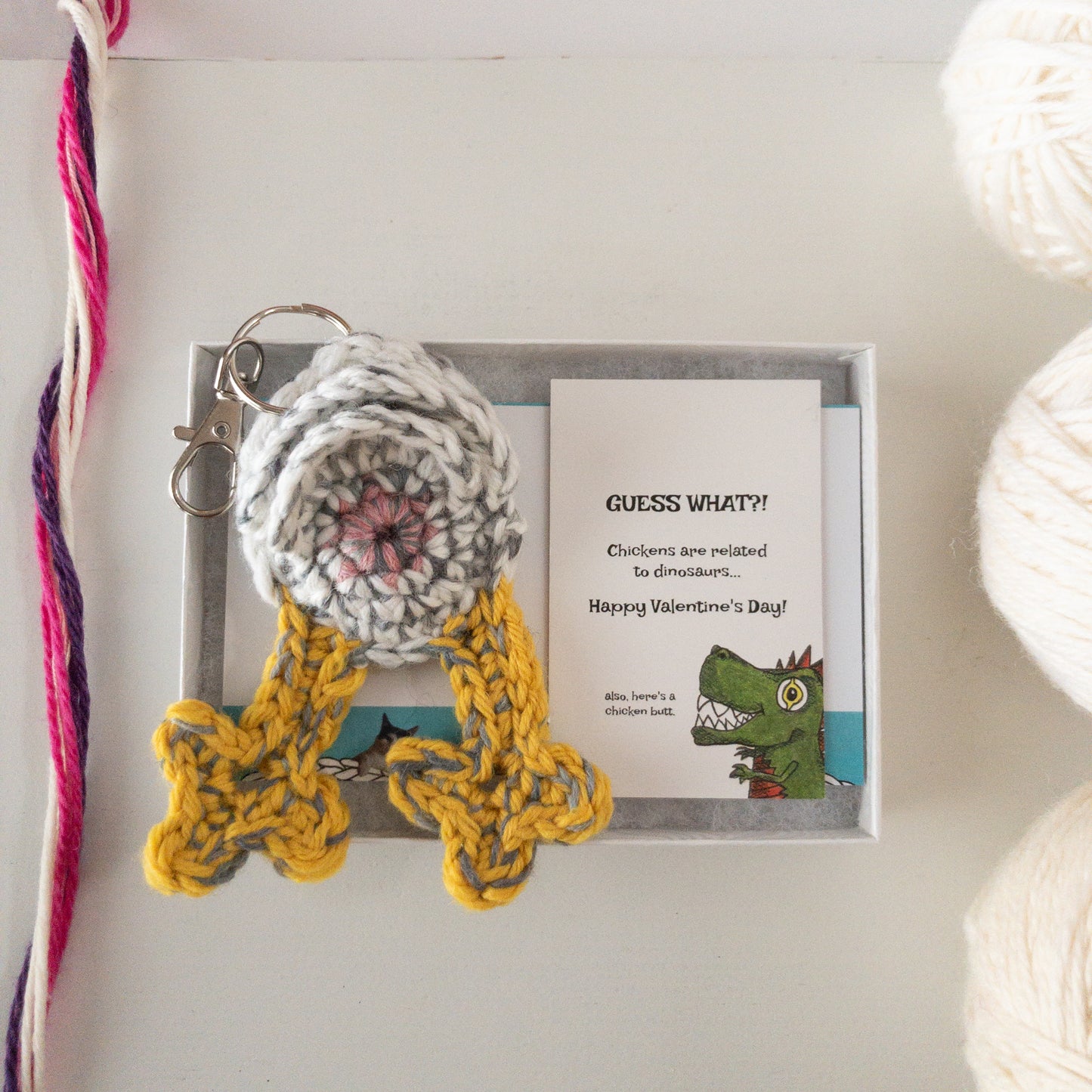 Chicken Butt Keychain Valentine's Day Gift