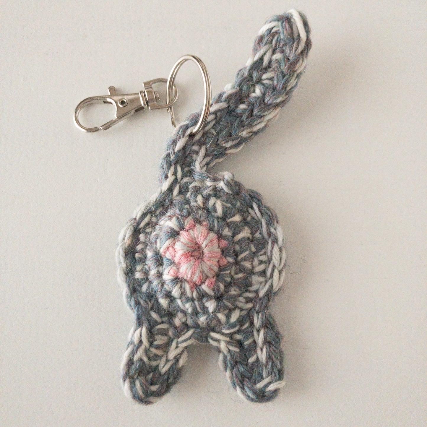 Cat Butt Keychain Valentine's Day Gift with OOAK Art Card