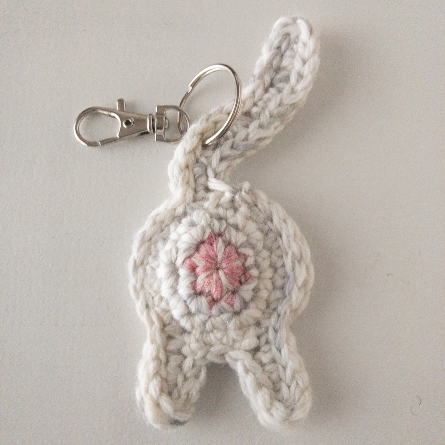 Cat Butt Keychain Valentine's Day Gift with OOAK Art Card