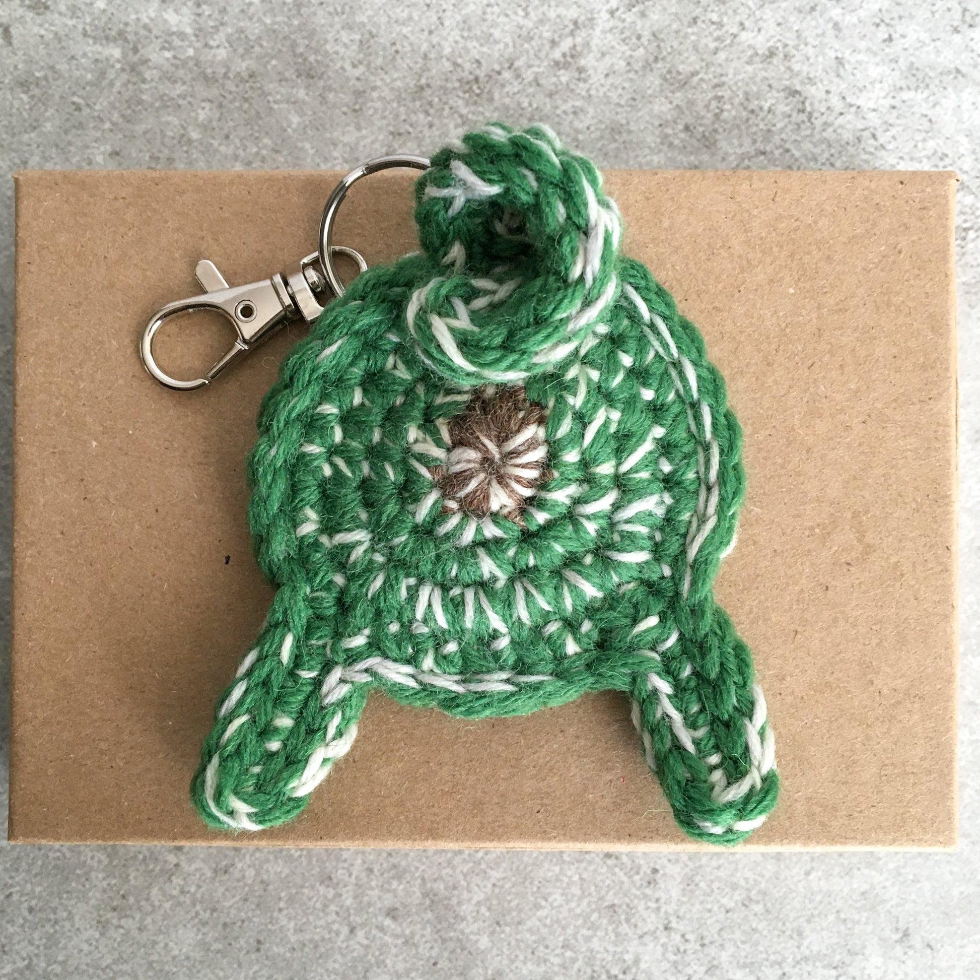 Knot By Gran'ma St. Patricks Day Gift Green Lucky Pug Butt Keychain Funny St. Patricks Day Gift With Card