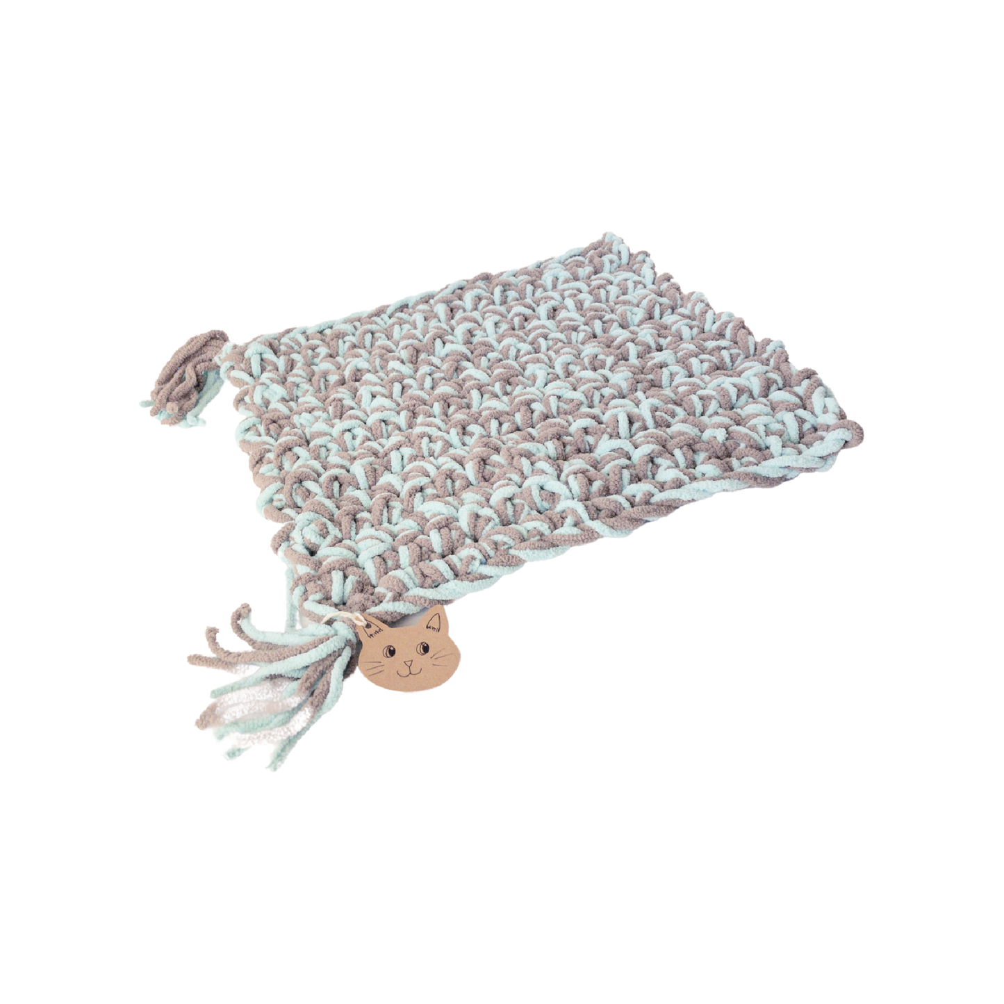 Knot By Gran'ma Cat Mat Cat Mat Minty Cool Sleeping Pad