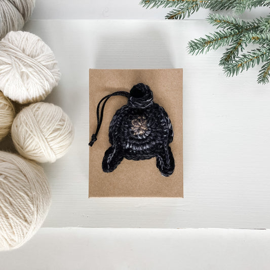 Black Pug Butt Funny Novelty Ornament