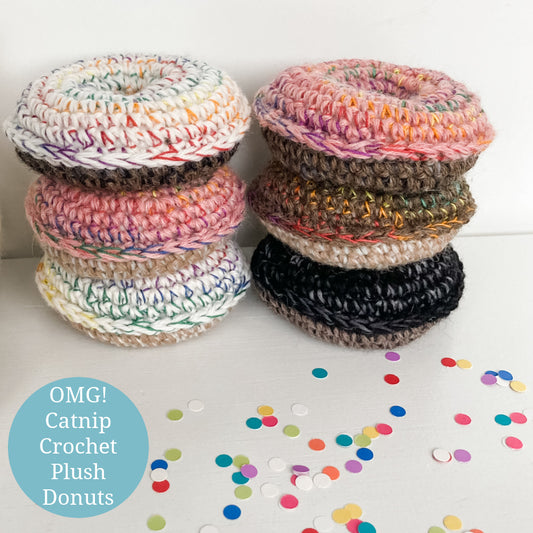OMG! Catnip Crochet Plush Donuts