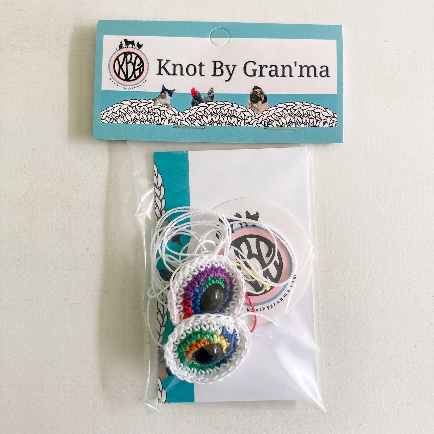 Ready made Eyeballs Knot By Gran'ma Crochet Pattern