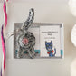 Gray Cat Butt Keychain Valentine's Day Gift