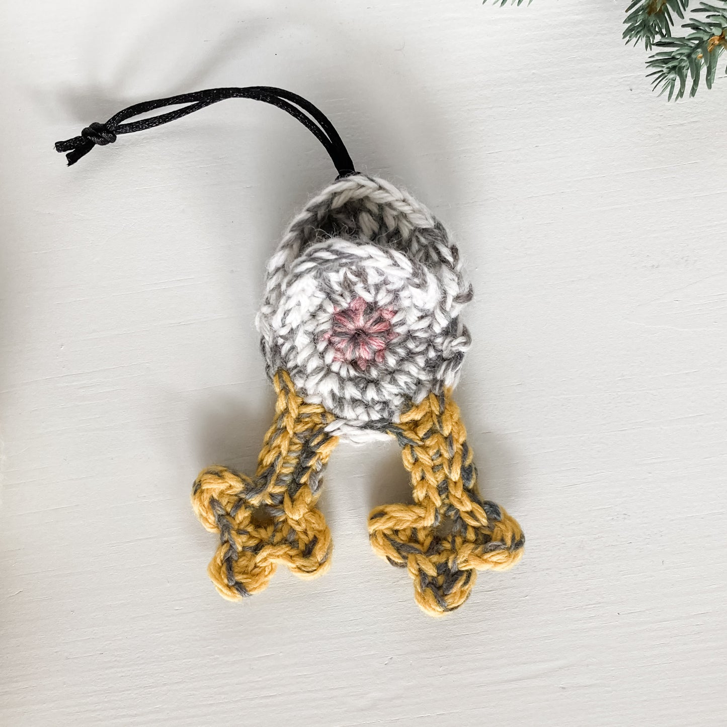 Chicken Butt Funny Novelty Ornament or Keychain