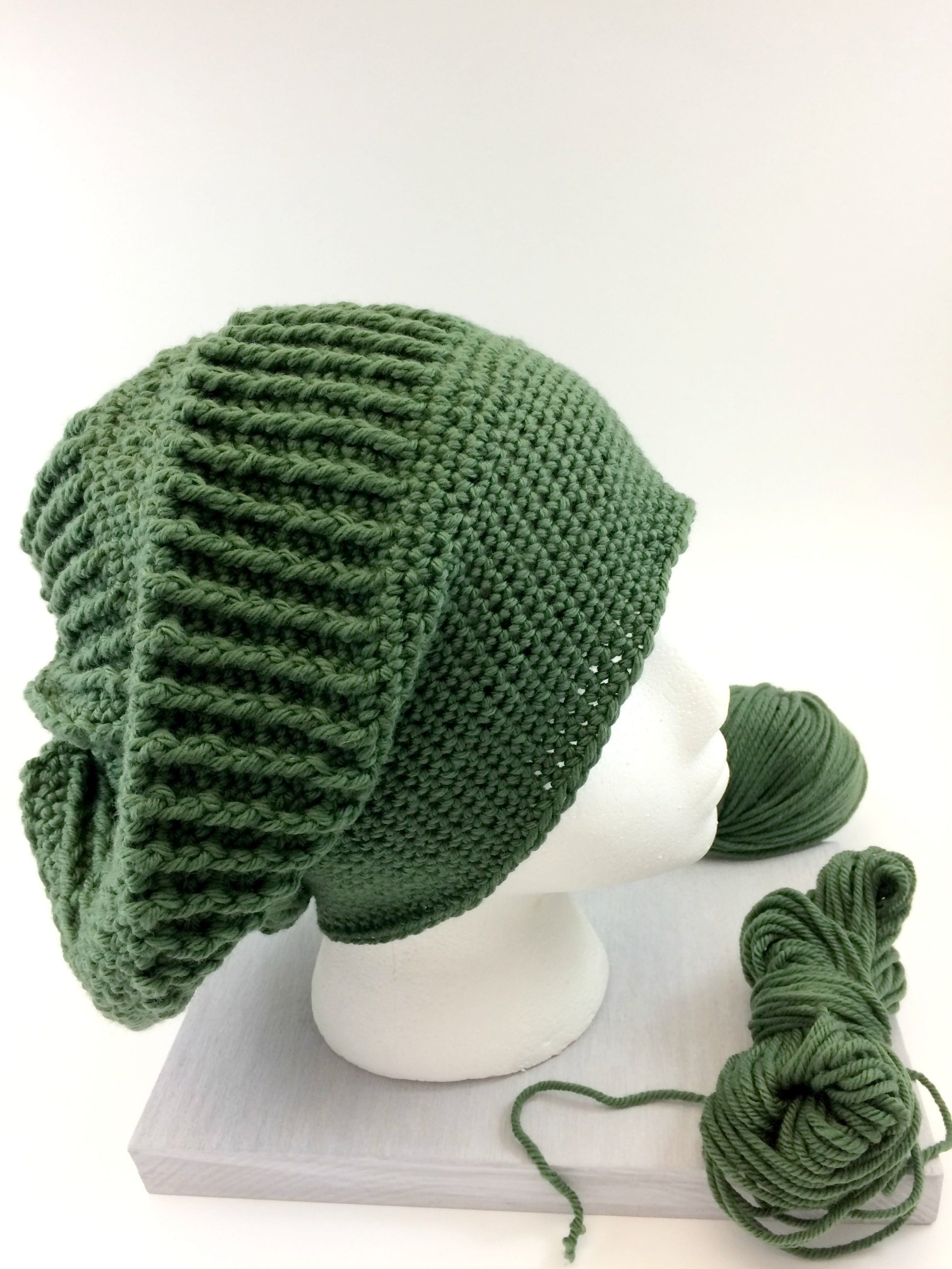 Knot By Gran'ma Digital Crochet Pattern Sand Dollar Slouch Hat Crochet Pattern