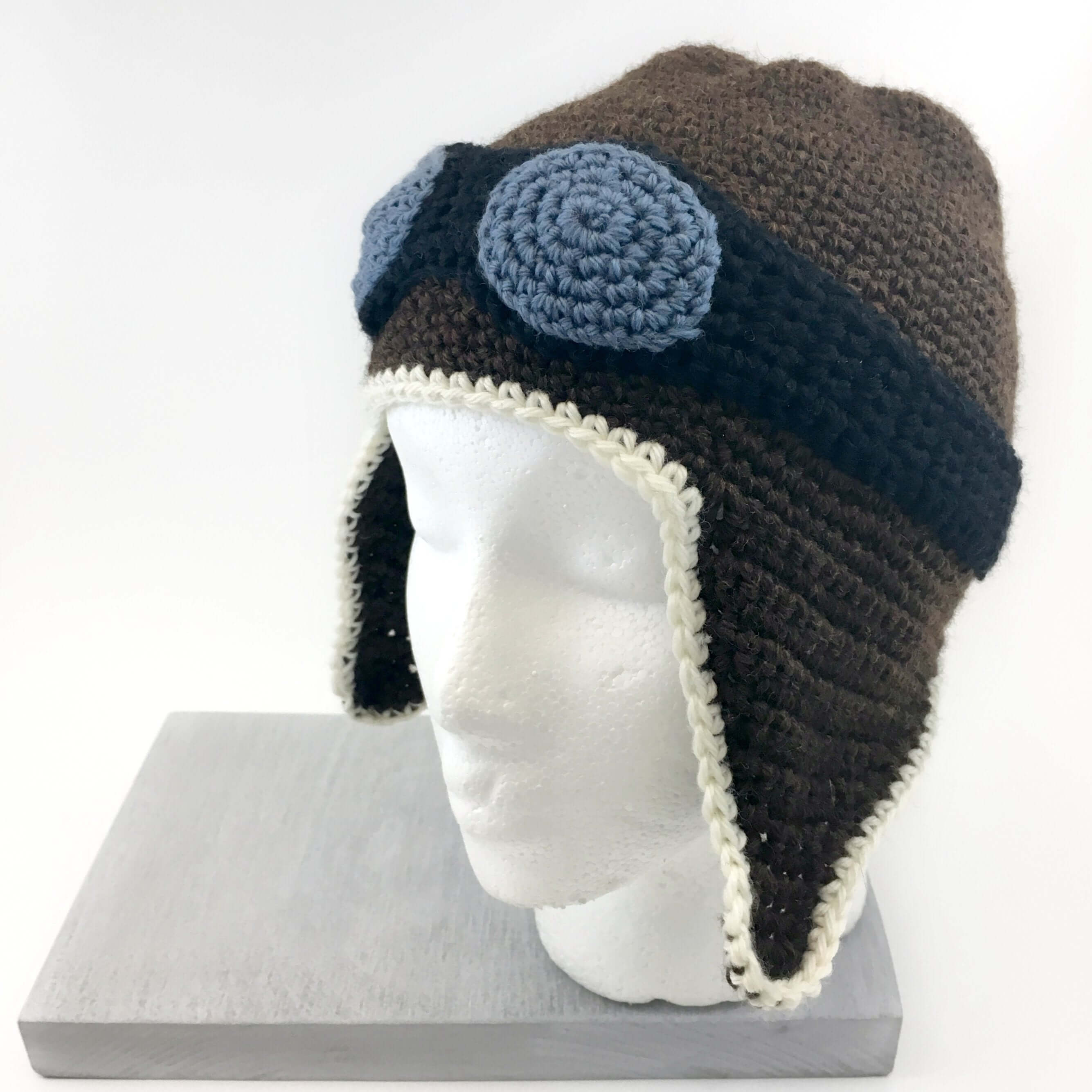 Crochet aviator 2024 hat pattern