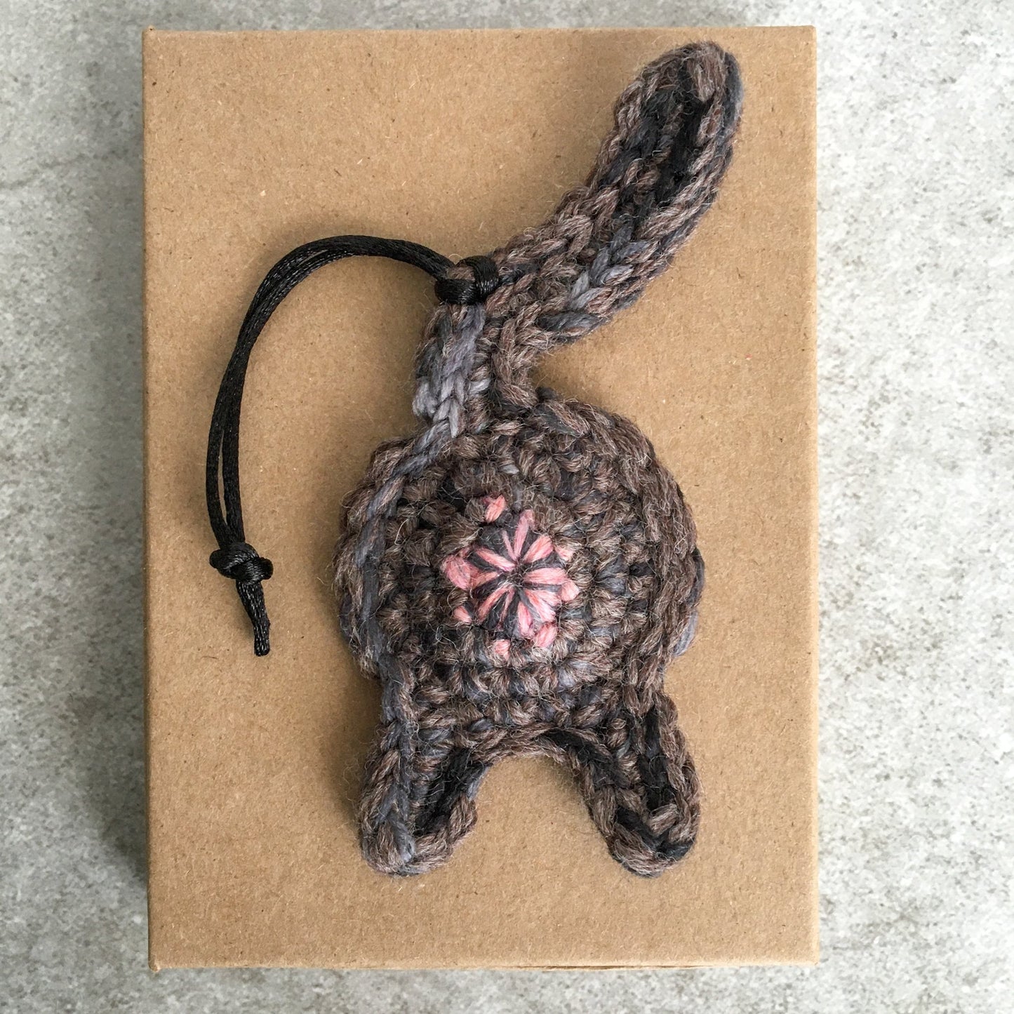 Knot By Gran'ma Ornament Funny Brown Tortie Cat Butt Ornament