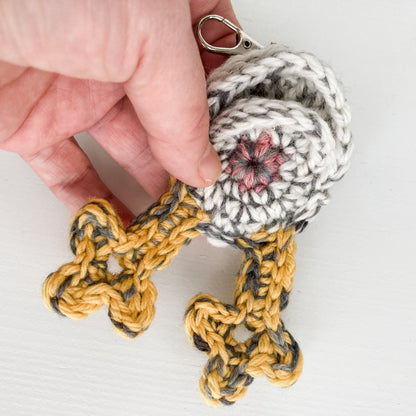 Knot By Gran'ma chicken butt keychain 