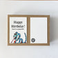 Knot By Gran'ma Birthday Gift Fawn Pug Butt Keychain Funny Birthday Gift with Snake Card
