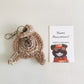 Fawn Pug Butt Keychain Funny Halloween Gift With Card