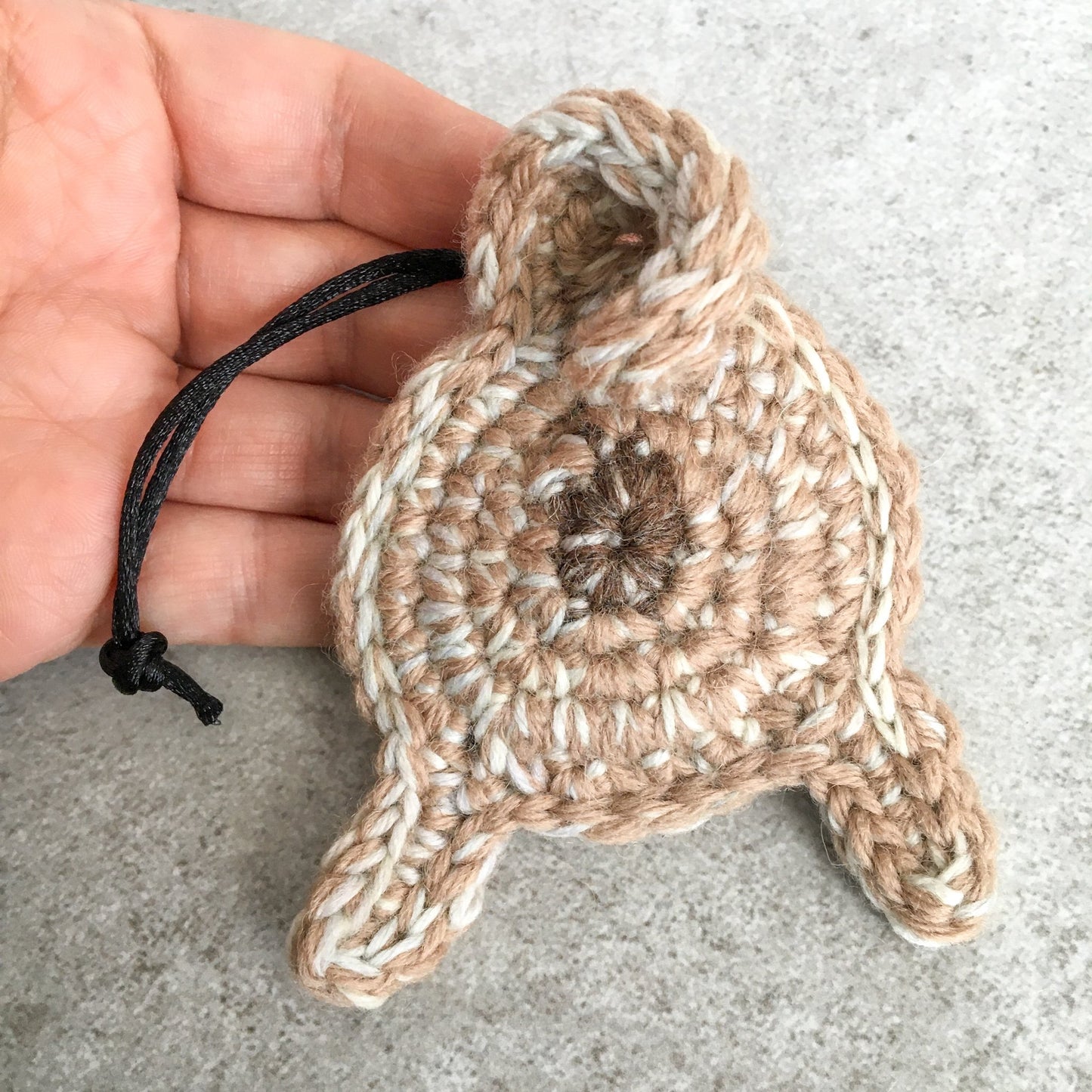 Knot By Gran'ma Ornament Fawn Pug Butt Funny Novelty Ornament