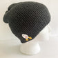Chicken Butt Beanie Black Heather Hat
