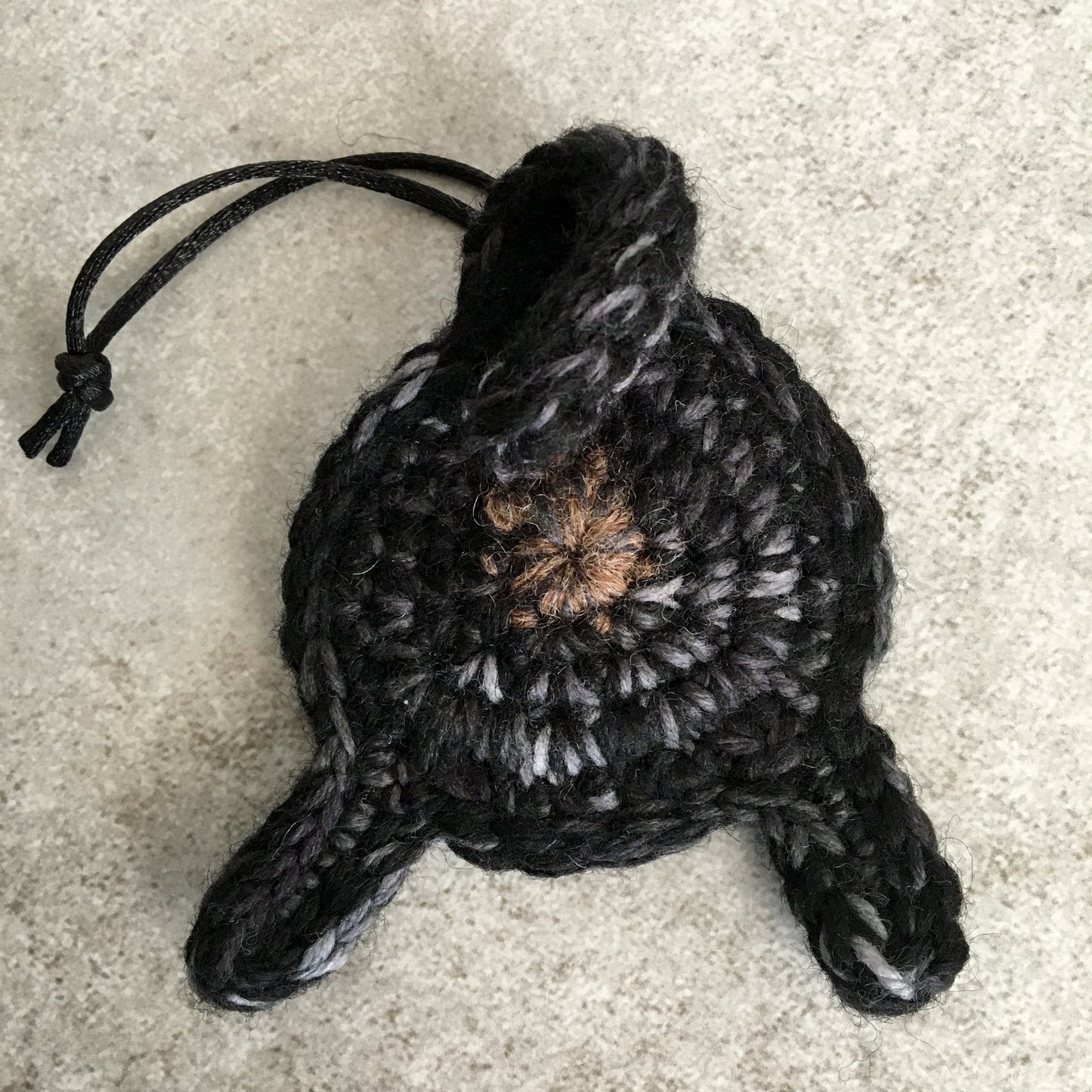 Knot By Gran'ma Ornament Black Pug Butt Funny Novelty Ornament